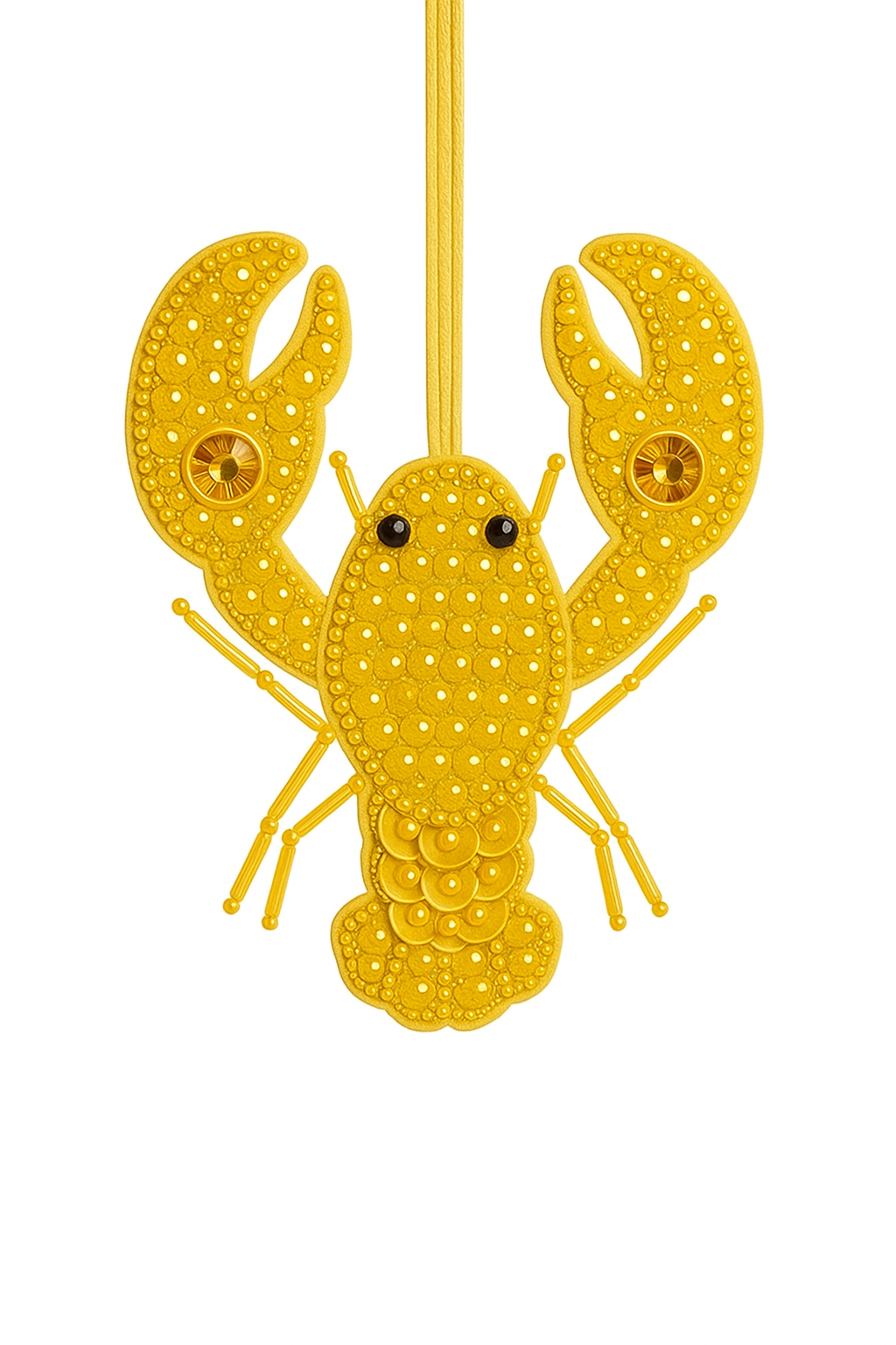 Lobster Love Charm Yellow
